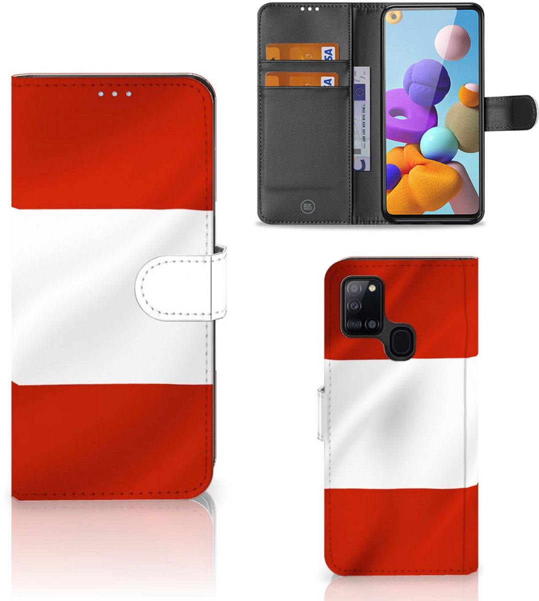 Samsung Galaxy A21s Bookstyle Case Oostenrijk