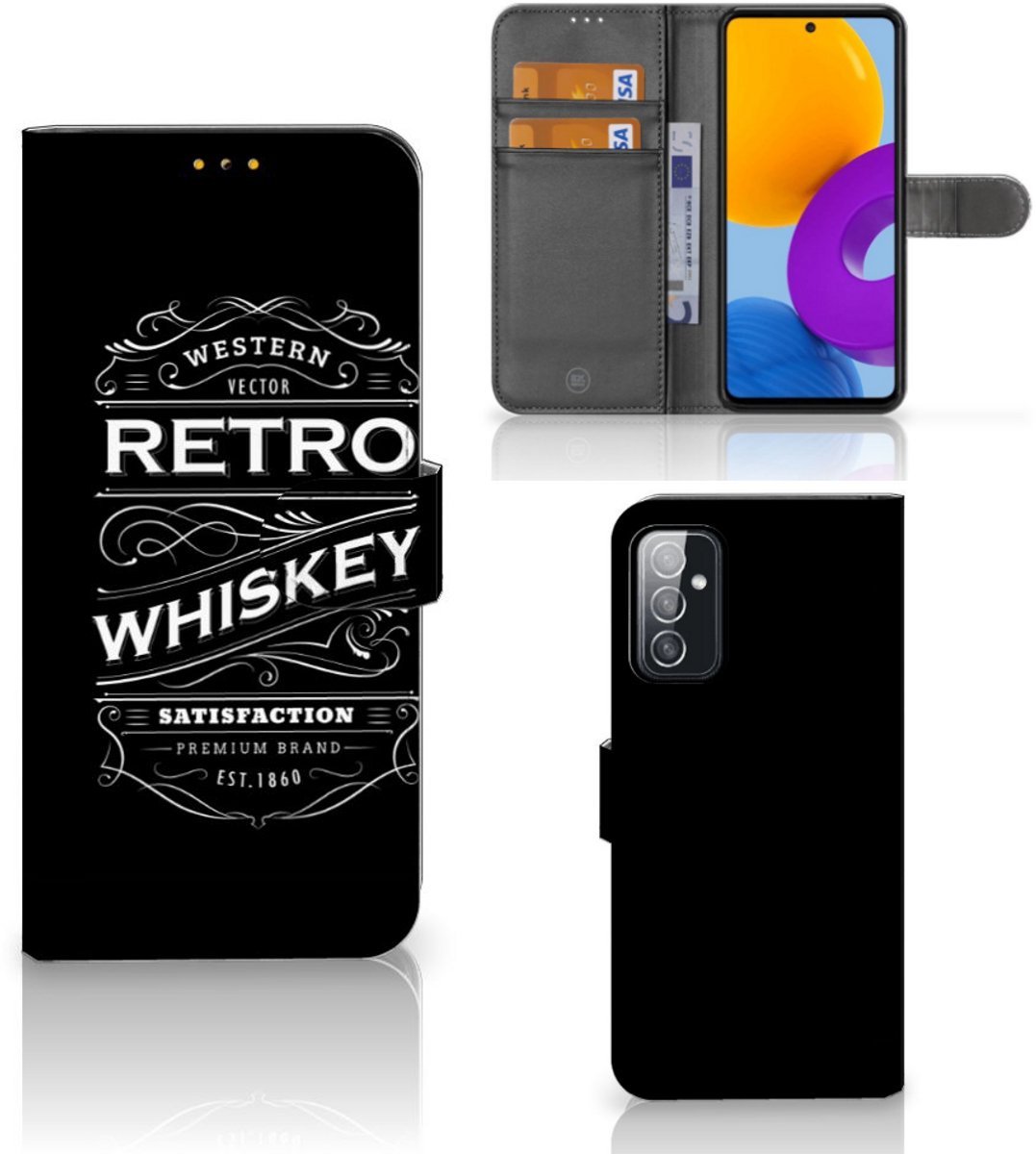 Samsung Galaxy M52 Book Cover Whiskey
