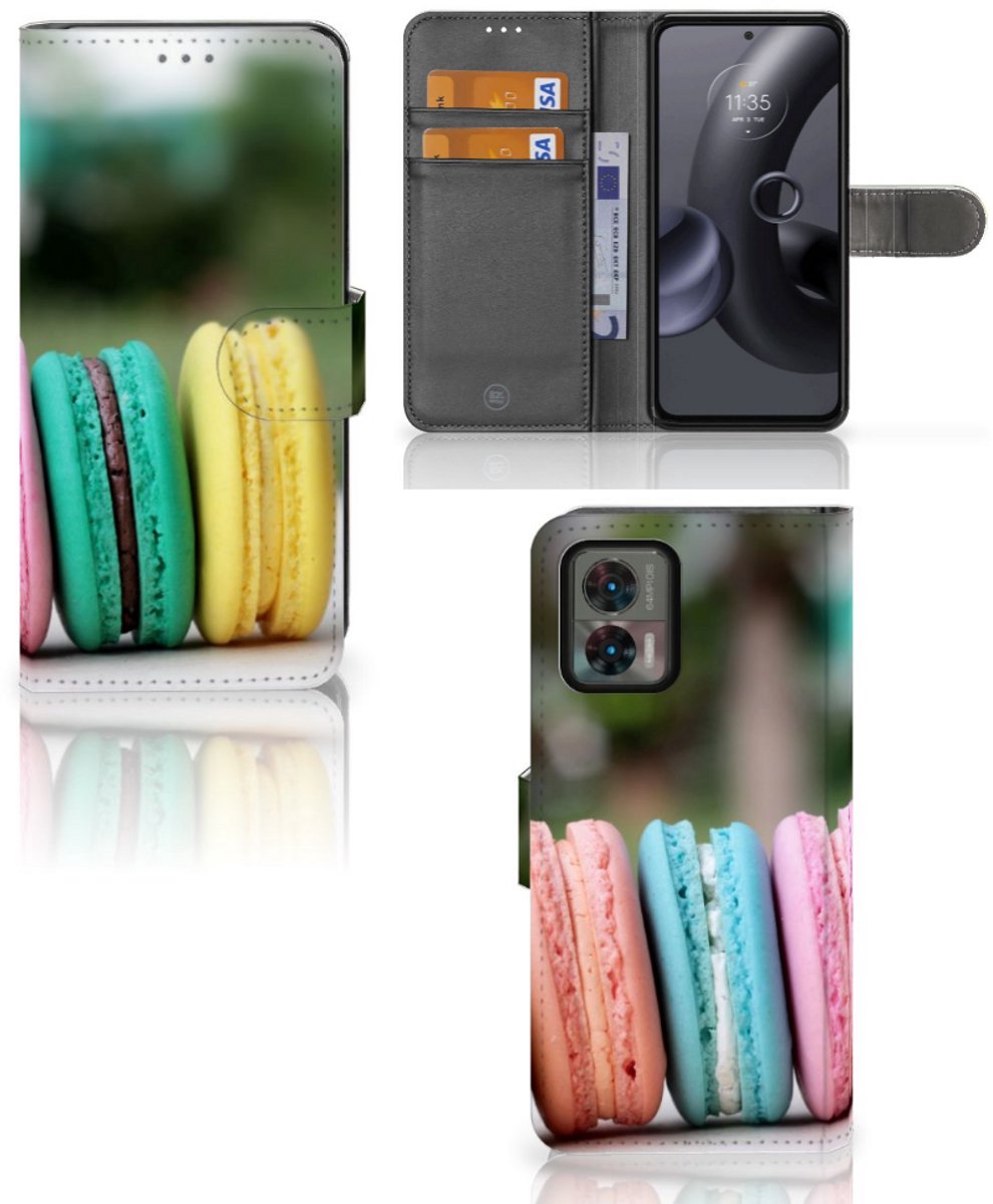 Motorola Edge 30 Neo Book Cover Macarons