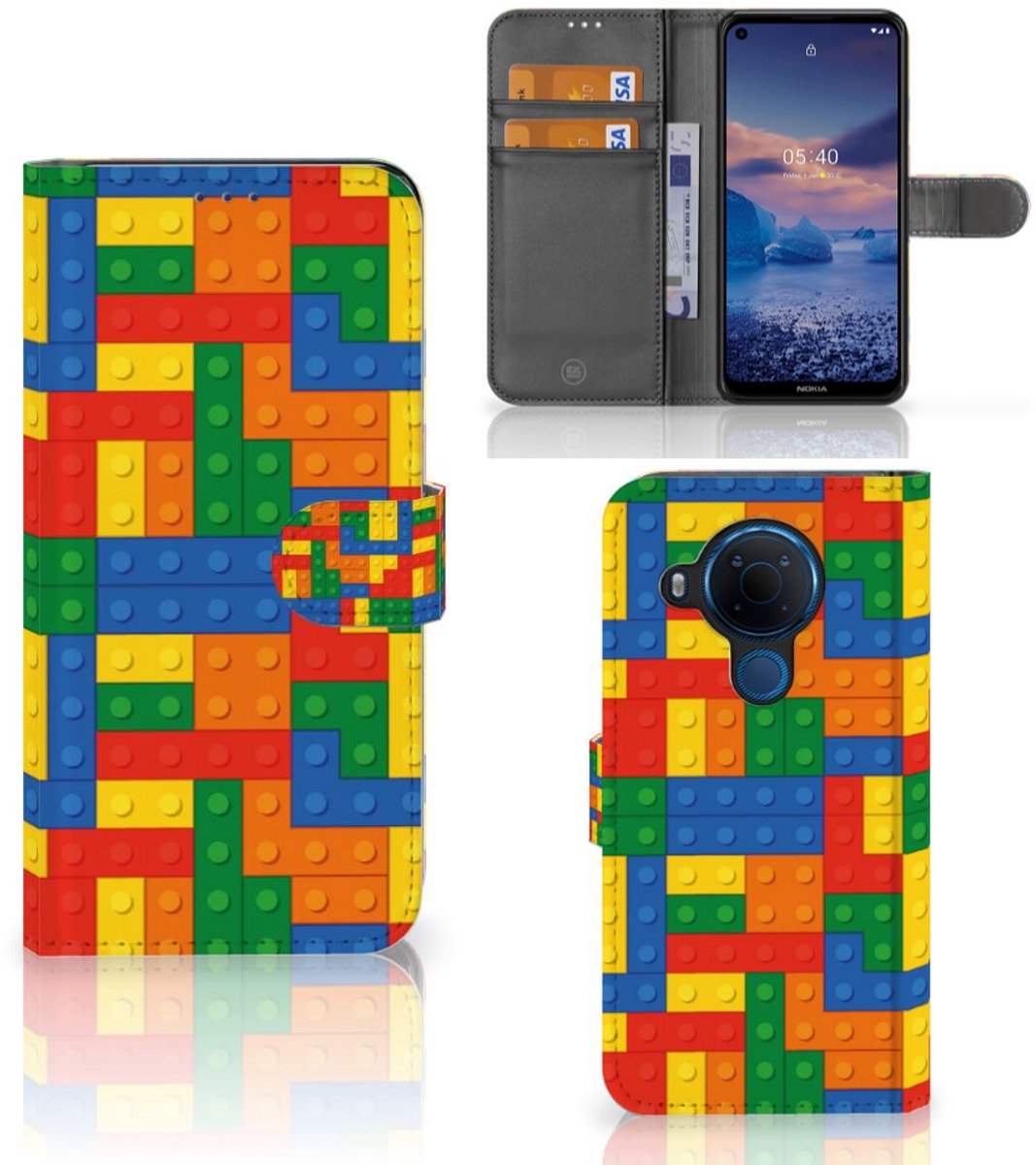 Nokia 5.4 Telefoon Hoesje Blokken