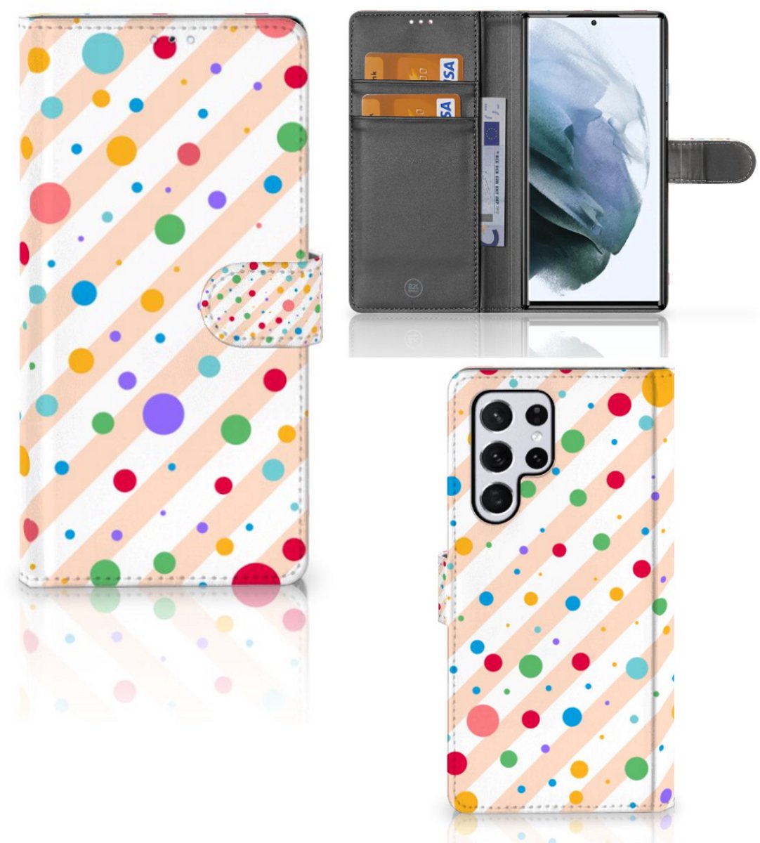 Samsung Galaxy S22 Ultra Telefoon Hoesje Dots