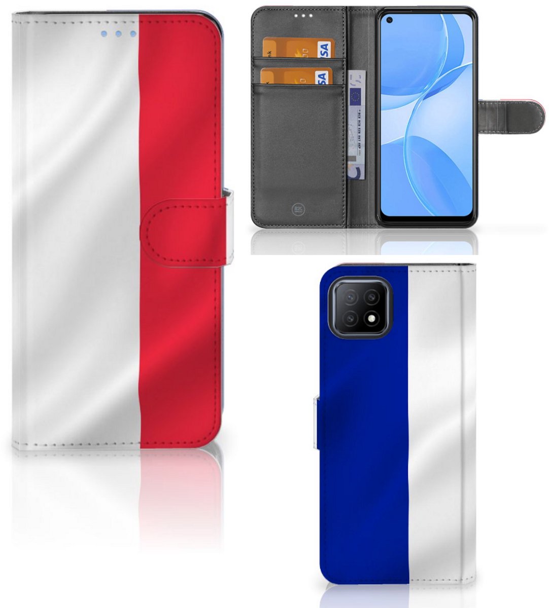 OPPO A73 5G Bookstyle Case Frankrijk