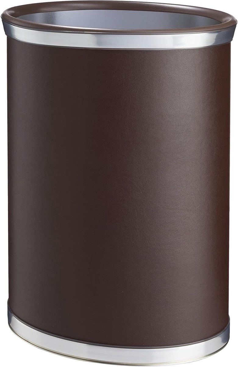 Afvalmand - Prullenbak Vuilnisbak - Afval Verzamelen - Stevig Ontwerp - 14 inch - Bruin