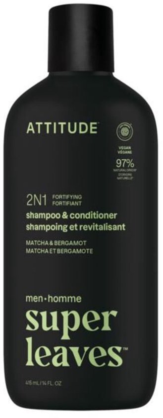 Attitude Super Leaves Men Versterkende 2-In-1 Shampoo & Conditioner