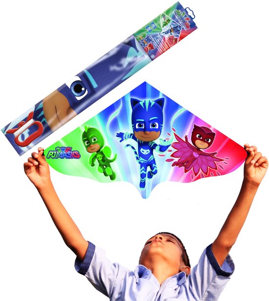 Gunther PJ Masks - Kindervlieger - 115 x 63 cm - Lichtgewicht - Gemakkelijk te Besturen van gunther — afbeelding 4