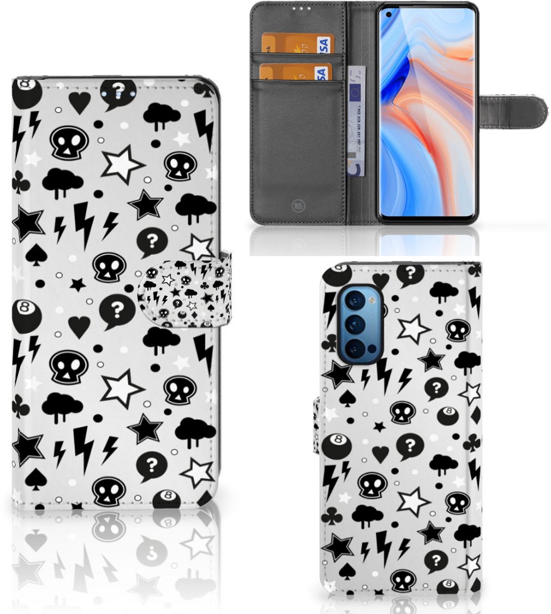 Telefoonhoesje met Naam OPPO Reno 4 Pro 5G Silver Punk