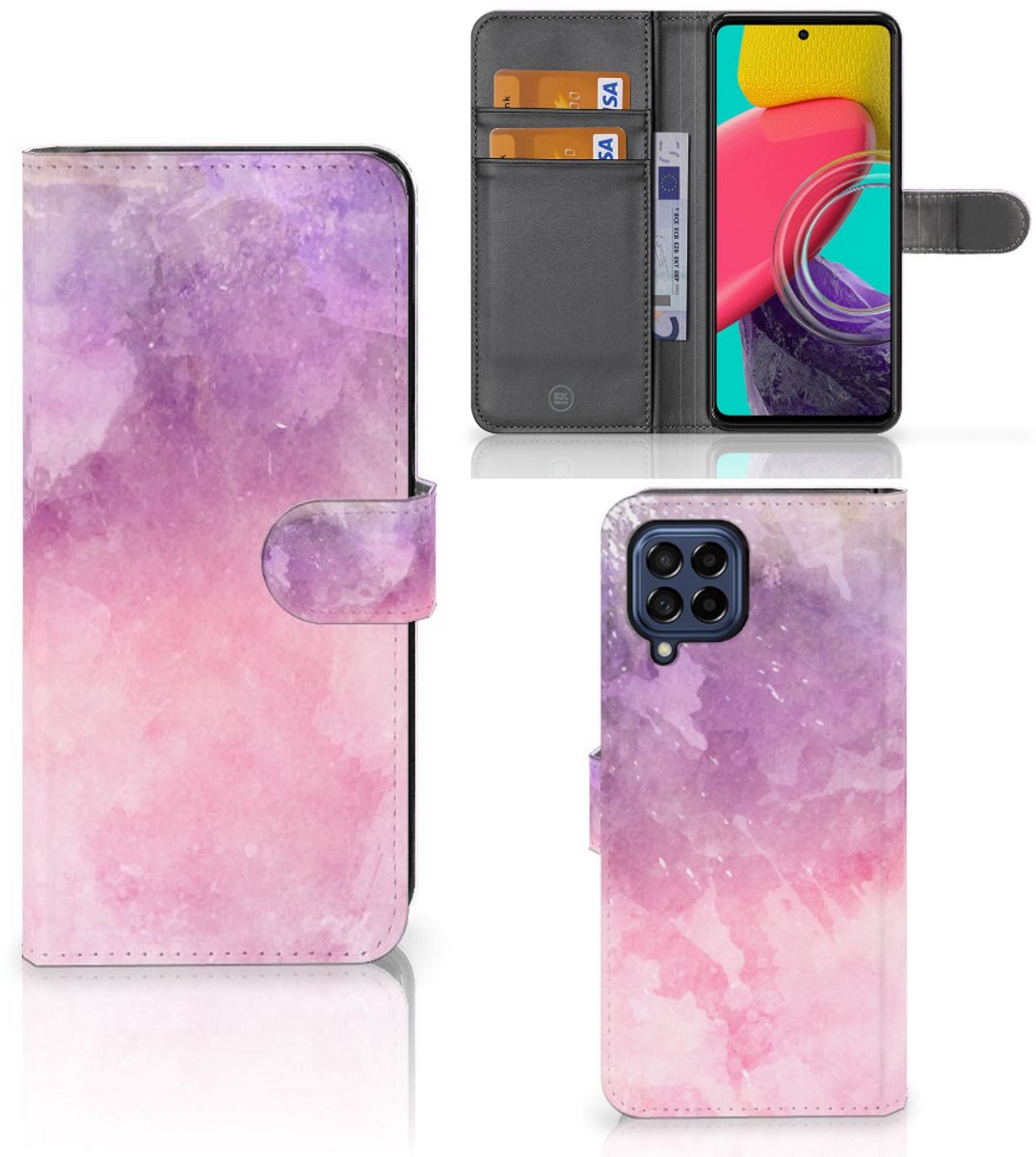 Hoesje Samsung Galaxy M53 Pink Purple Paint