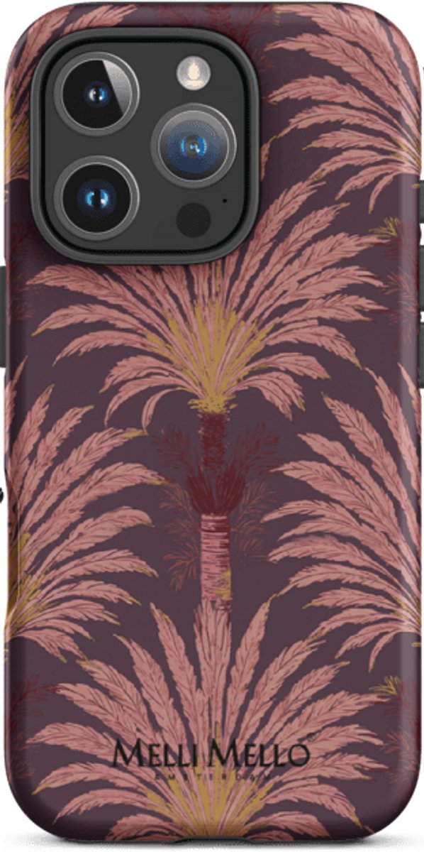 Melli Mello Telefoonhoesje Crimson Palm (Tough Case) - Apple iPhone 16 Pro