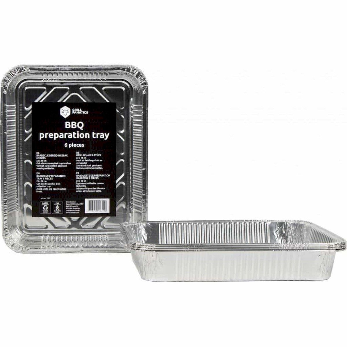Grill Fanatics Aluminium Grill& Bereidingsbak Xl - Barbecue - 32.5x26.5 cm 5 stuks