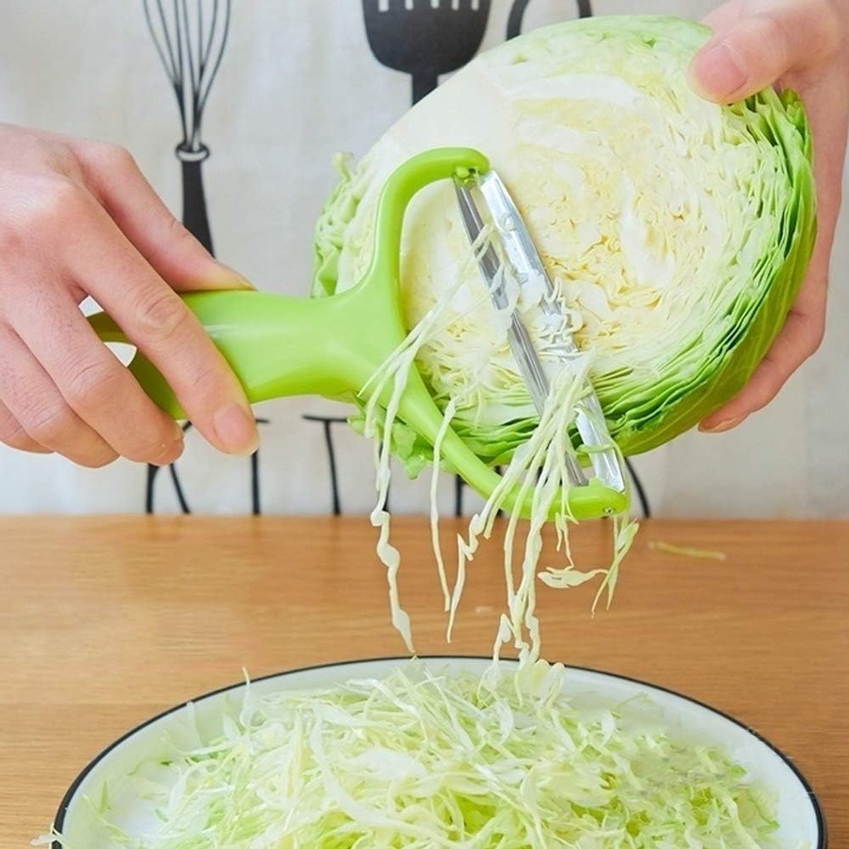KARZO Schiller, Brede Groente Schiller Secateurs Kool Aardappel Wortel Rasp voor Thuis Keuken
