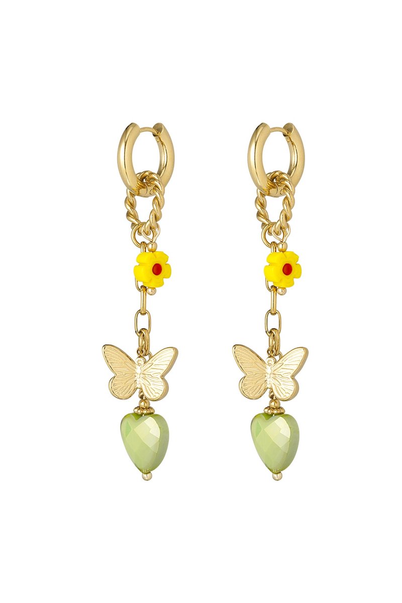 Oorbellen twinkle charm - Groen