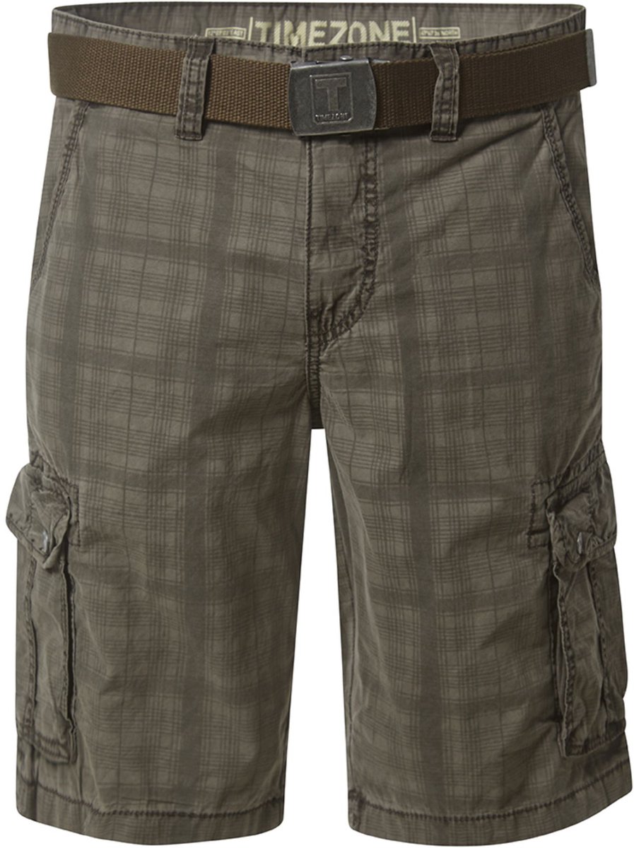 TIMEZONE Herren Shorts Verschillende Patronen Riem Zijzakken Cargozakken