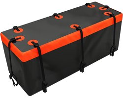 Achterdrager Tas - Bagagebox Trekhaak - Extra Opbergruimte - Waterdicht PVC - 430 Liter - Oranje
