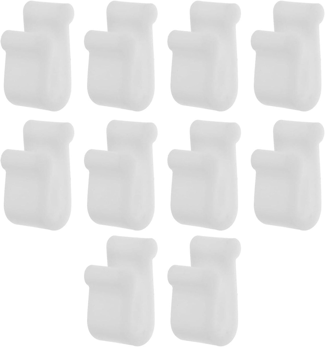 Deksel Clips - Pan Beschermers - Veilig Stapelen - Hittebestendig Siliconen - 10 Stuks - Wit