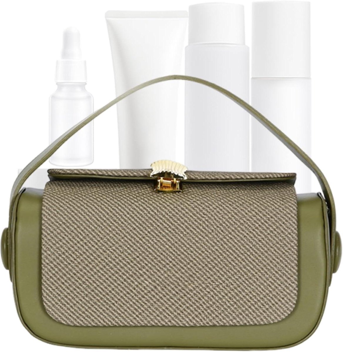 Schoudertas met Klep - Handtas Dames - Zakelijke Afspraken - Chic Ontwerp - 21x13x7 cm - null