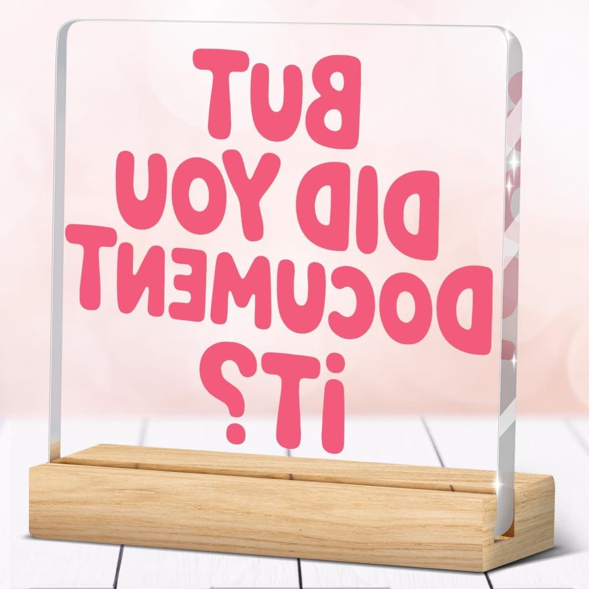 Decoratieve Borden - Rechthoekige Platen - Auto Decoratie - Kunststof Materiaal - 4x4 Inch - Document