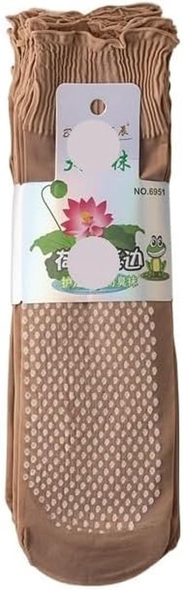 Katoenen Kousen - Korte Sokken - Comfortabel Loungen - Antislip Ontwerp - 10 Paar - Zwart