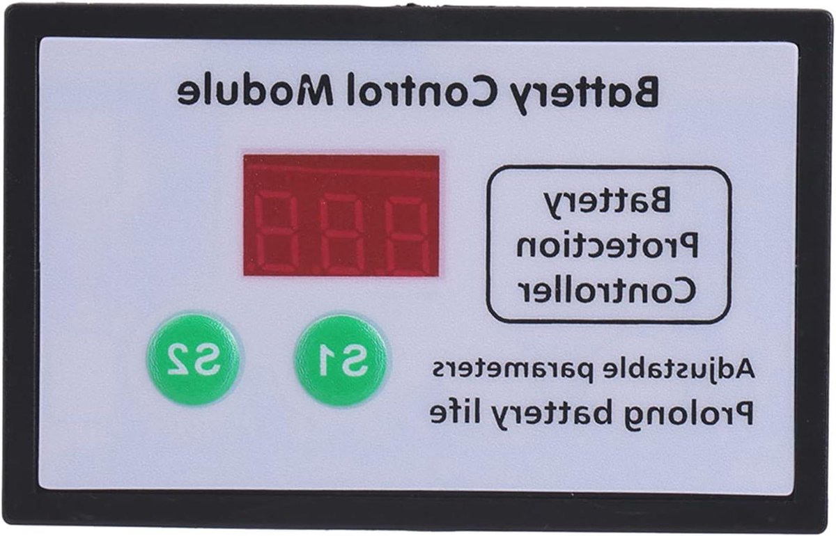 Batterij Laagspanningscontroller - Onderspanningsmodule - Accu Bescherming - Intelligente Parameters - 30A 10-60V - Zwart