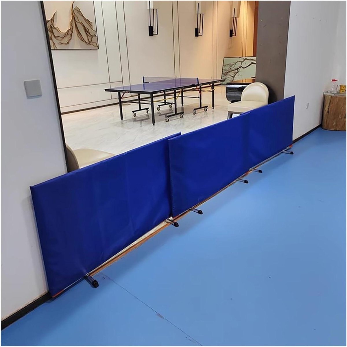 Tafeltennis Barrier - Ping Pong Heining - Sport Training - Gereedschapsloos Monteren - 75 cm Hoog - Blauw