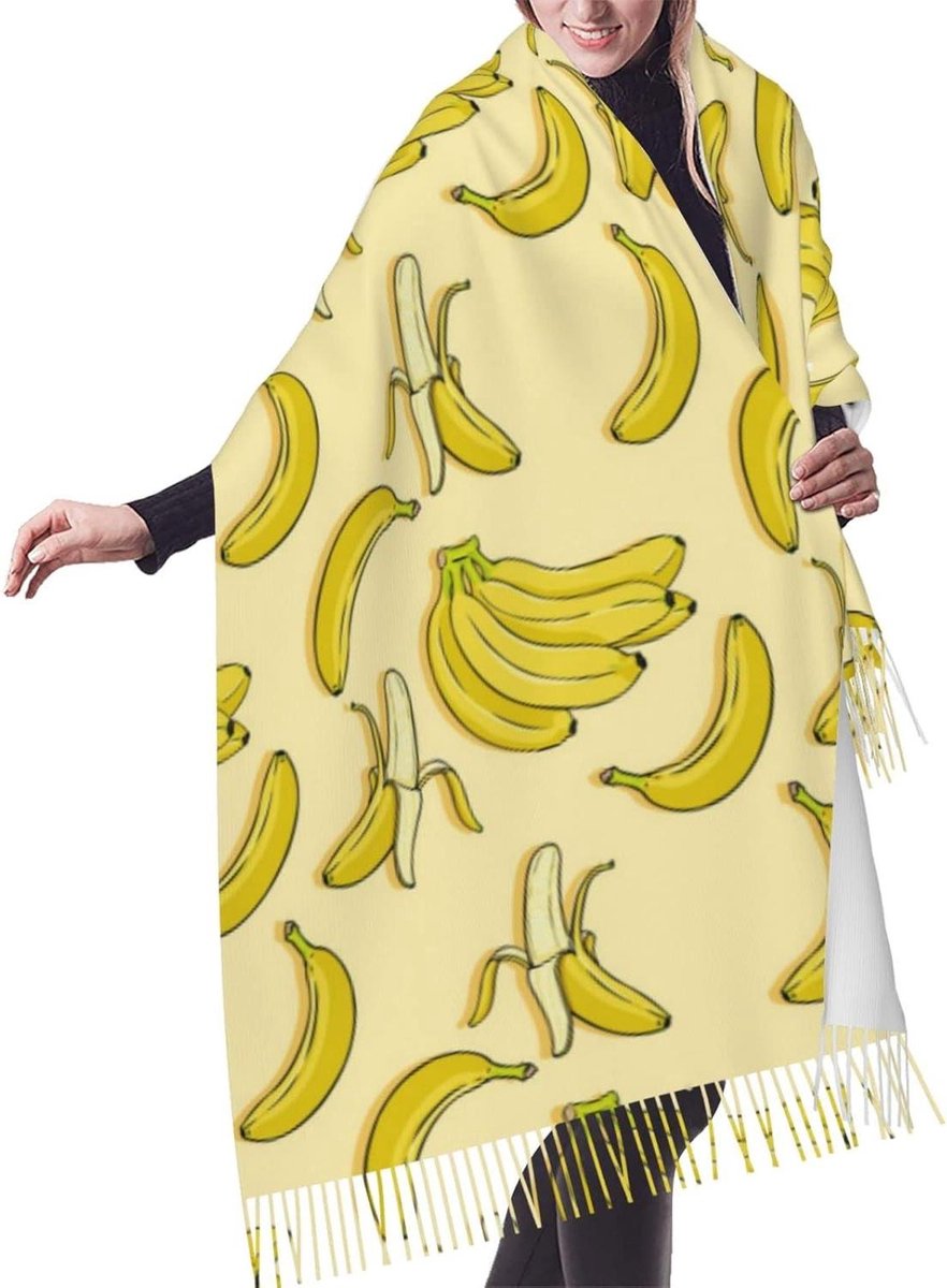Dames Sjaal - Warme Stola - Mode Accessoire - Zacht Imitatie Kasjmier - One Size - Zwart