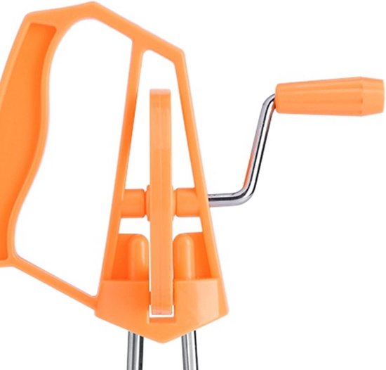 Hand Crank Egg Beater - Hand Mixer Blender - Snel Ingrediënten Mixen - Automatische Rotatie - 25.5 cm - Oranje — afbeelding 3