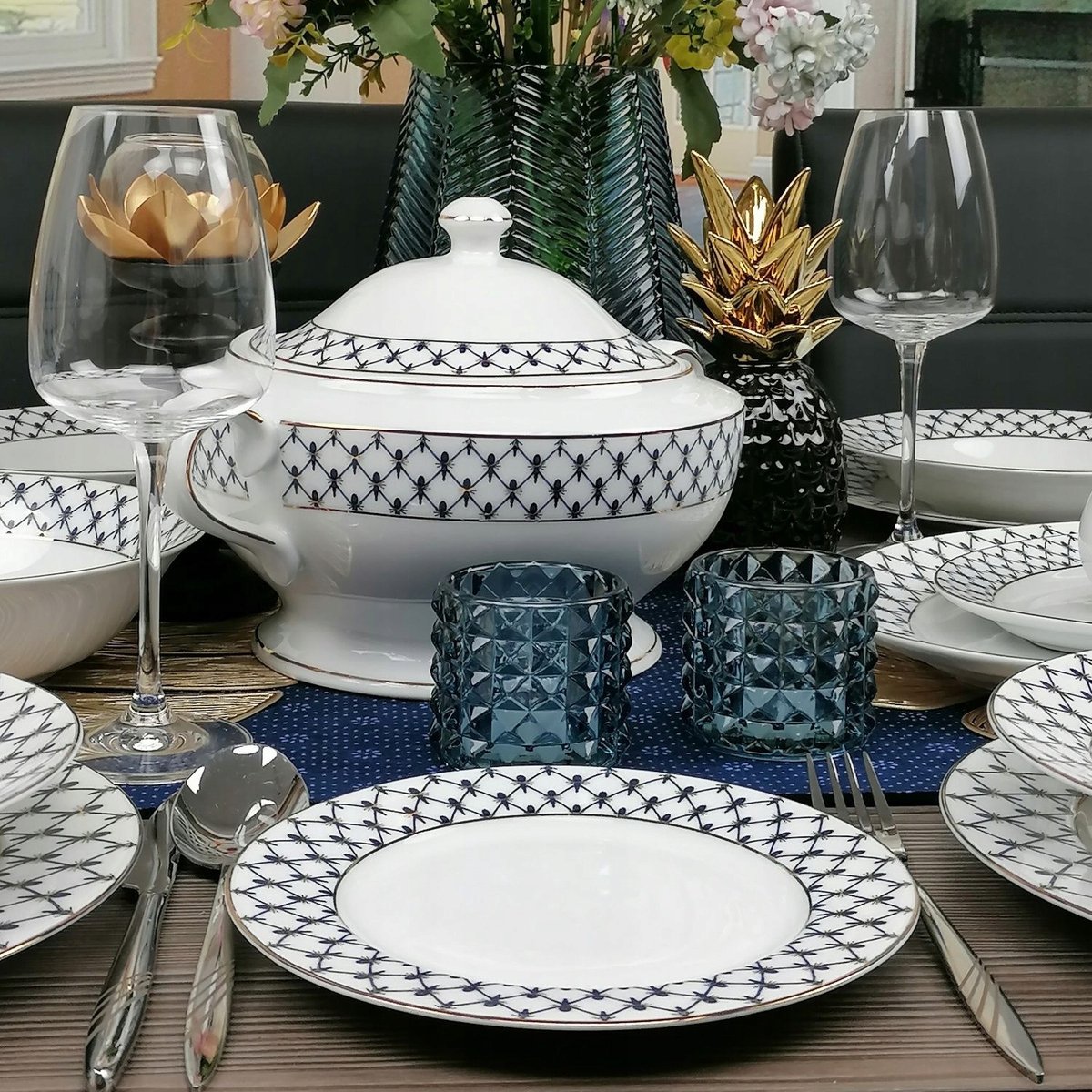 Bogucice Świetlana Classic Servies Diner 61-delig voor 18 personen