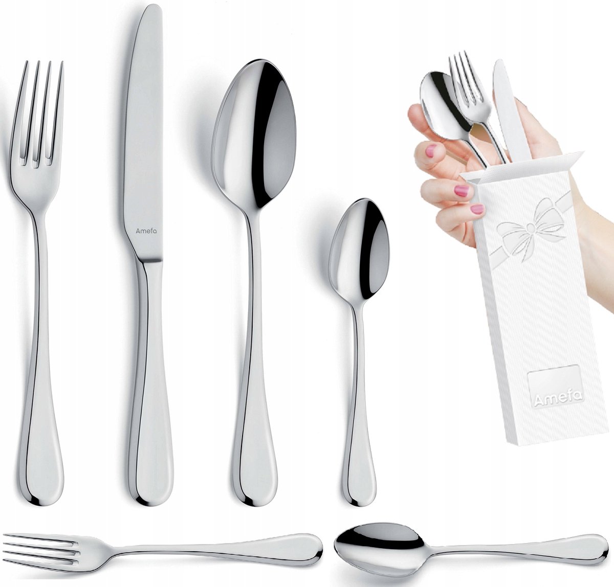 Amefa Drift 36-delig Bestekset voor 6 Personen - Modern & Elegant