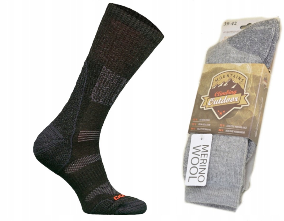Comodo TR12 Merinowollen wandelsokken Warm en ademend Creme