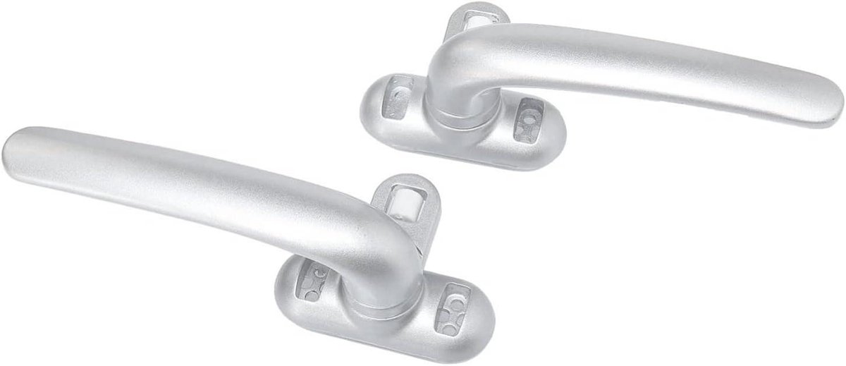 Raamgreep Slot - Venster Handgrepen - Openslaande Ramen - Klapbaar Profiel - 13 x 7 cm - Zilver