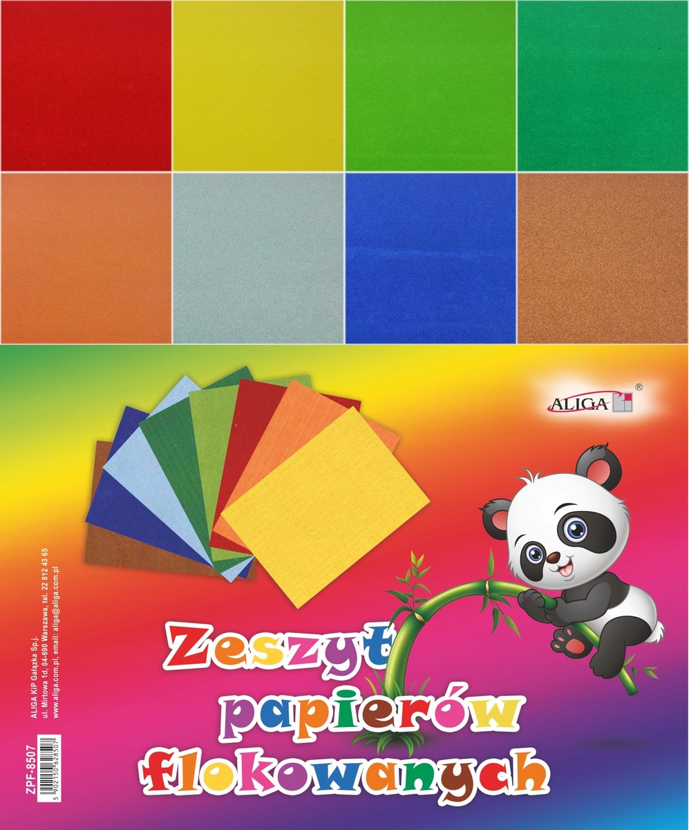Aliga Flocked Papierblok B5 - 8 Vel - ZPF-8507