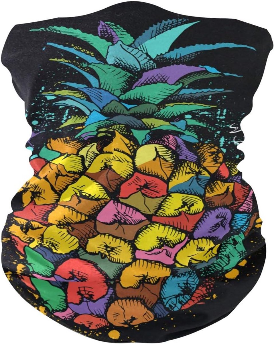 Gezichtsmasker Sjaal - Bandana Nekwarmer - Outdoor Activiteiten - Ademend Stretchy Materiaal - 48 x 24 cm - Meerdere Kleuren
