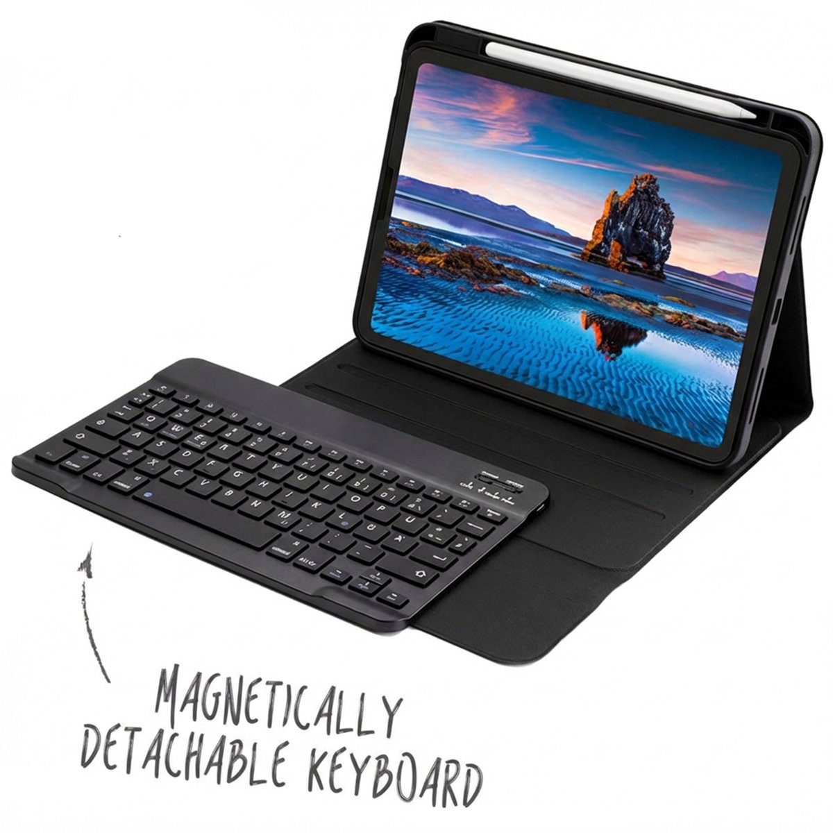 Accezz Tablet Toetsenbord Hoes - Geschikt voor Apple iPad 11 2025 A16 / iPad 10e generatie (2022) 10.9 inch - QWERTY Bluetooth Keyboard Bookcase — cadeau in Telefoon & Tablet - foto 2