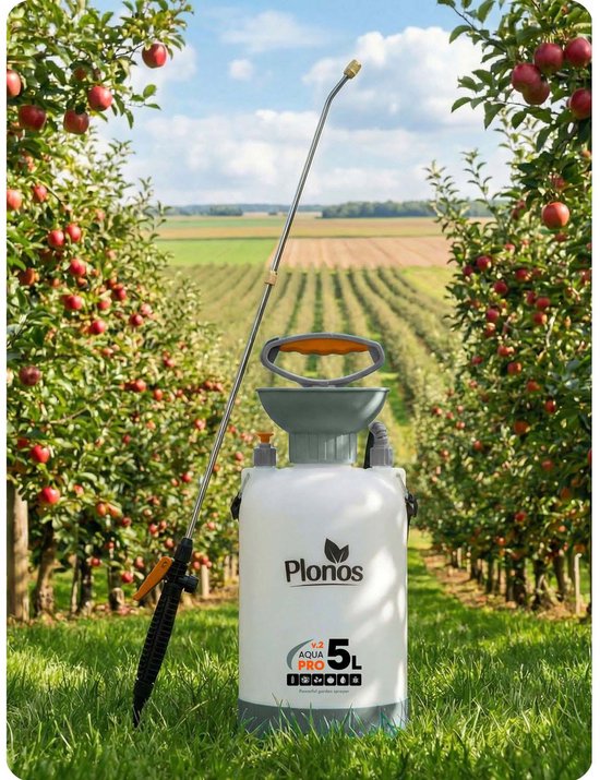 Plonos AQUA PRO - Drukspuit - 5L - Handmatige Bediening - Roestvrij Staal - Mosiad Düse van Plonos — afbeelding 2