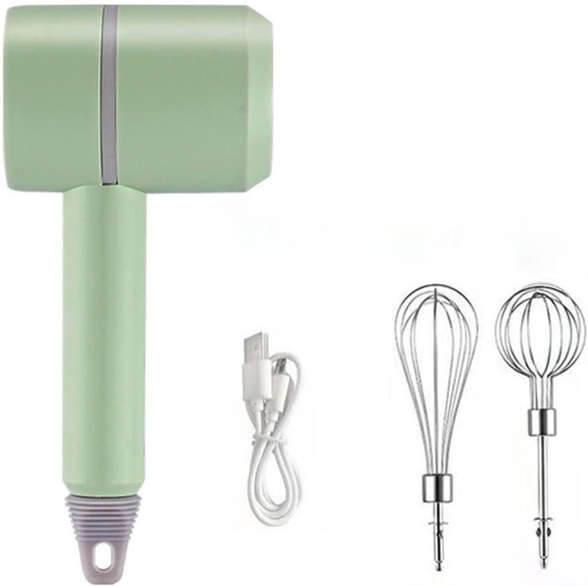 Elektrische Mixer - Keukenmachine Garde - Bakken Ingrediënten - 3 Snelheden Krachtig - 95 x 64 x 190mm - Groen