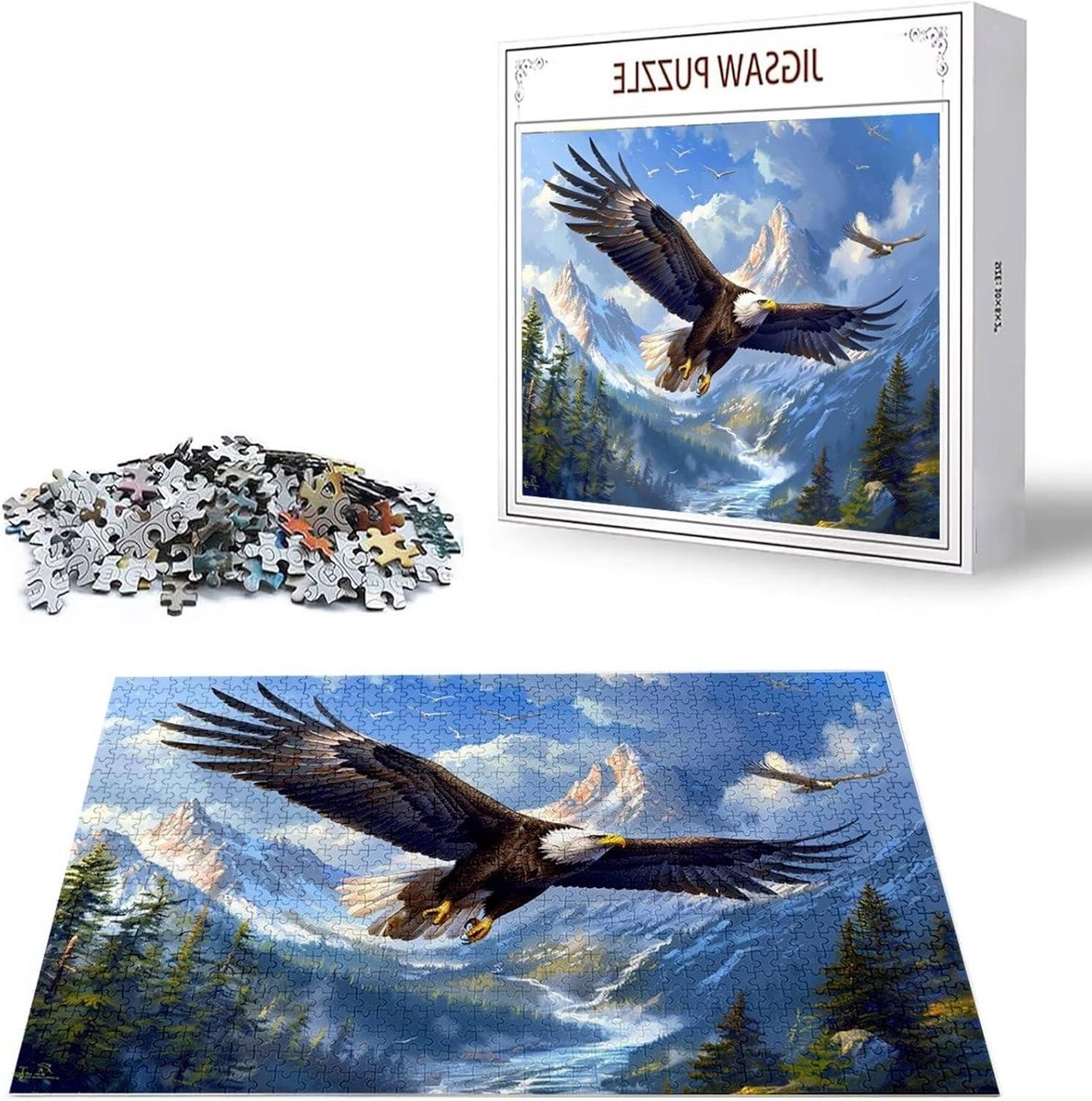 Puzzel 5000 stukjes - Volwassenen puzzel - Ontspanning thuis - Houten puzzelstukjes - 156x105 cm - Multi