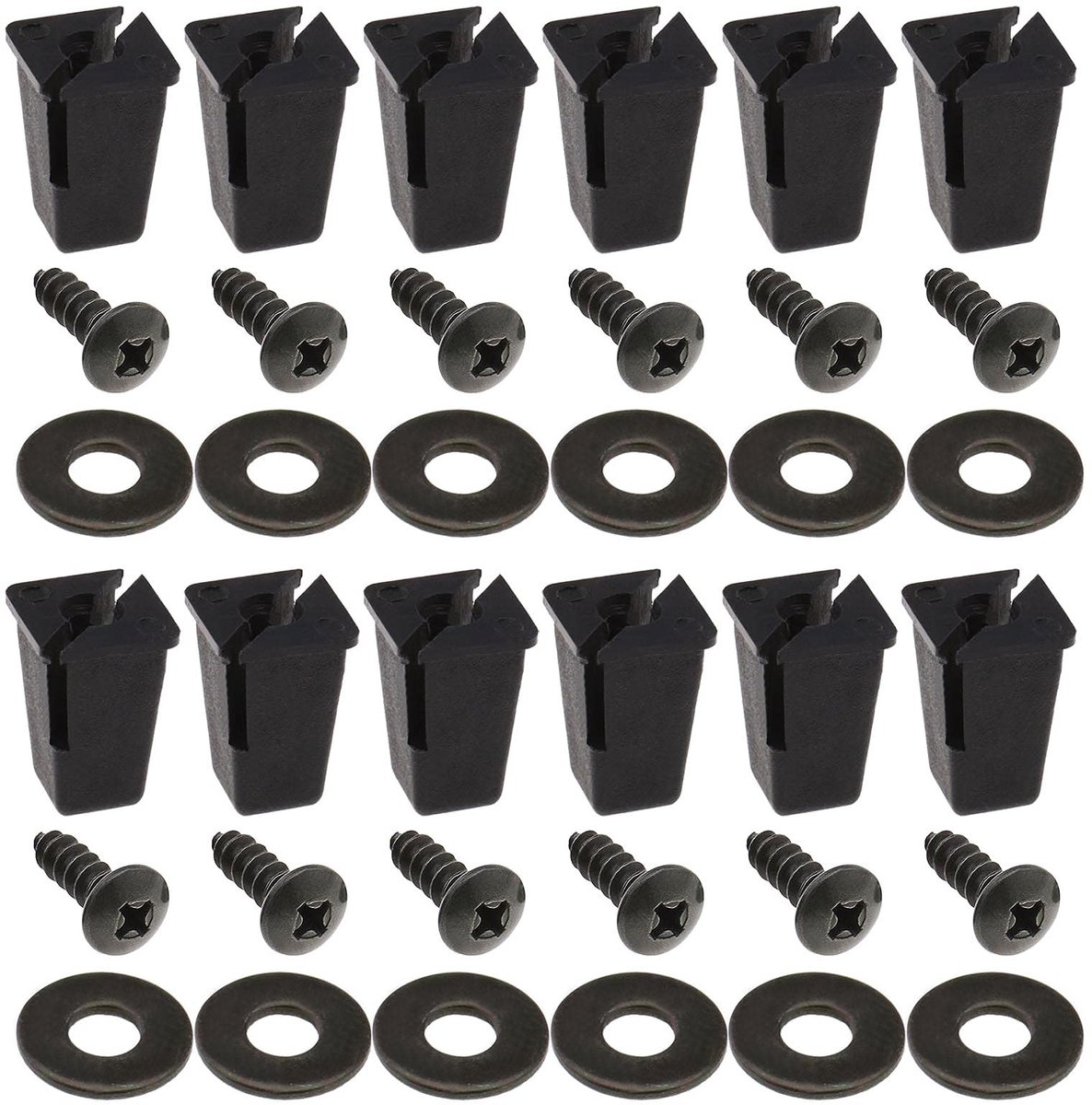 JHUBERS- Bevestiging Clips - 20 Stuks - Schroeven - Moeren - Wasmachines - Duurzaam Materiaal - Compatibel met Land Rover Defender - Bevestigingsset