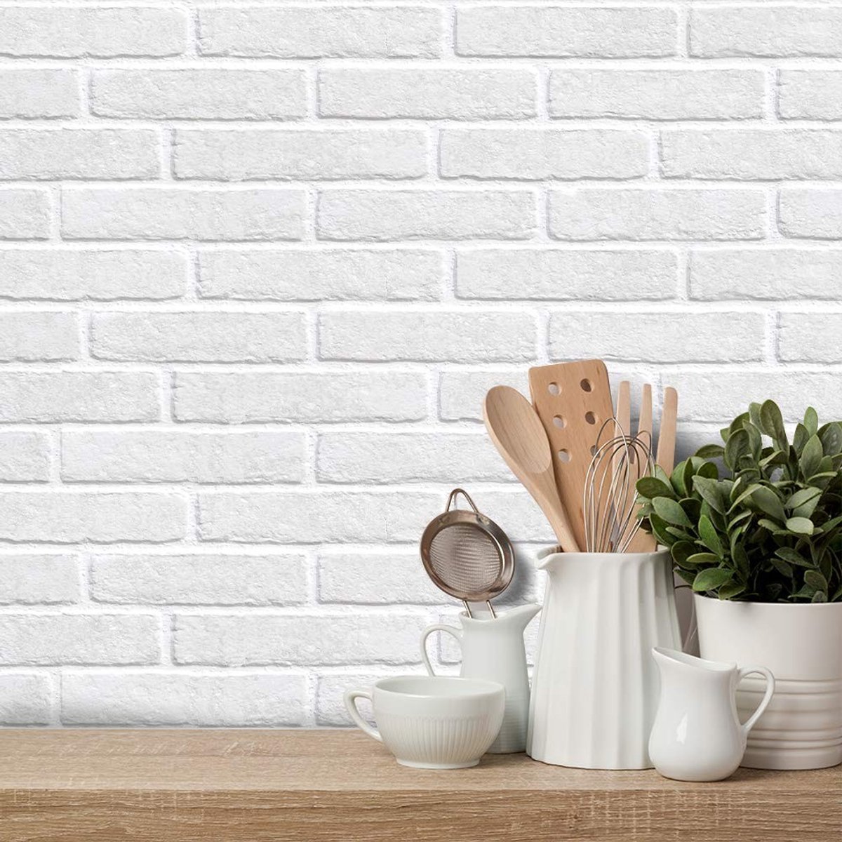JHUBERS- Wandtegelsticker Set van 7 - Peel & Stick - Muurstickers - Badkamer/Keuken - Meubels - Eenvoudig aan te brengen - Muursticker