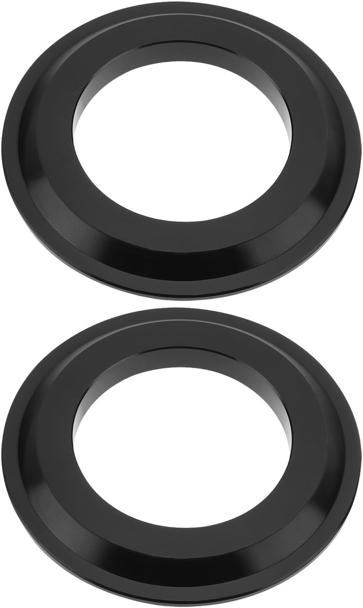 Dailygoods - 2 stuks Fietsstuur Lagerafstandhouder Aluminium Geschikt voor 1-1/2" Buis