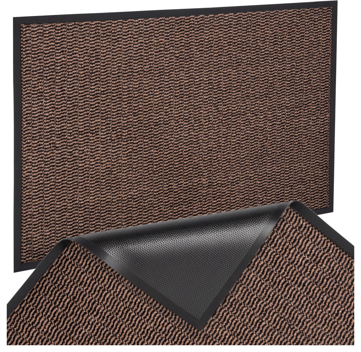 Grote Antislip Deurmat 90x150 cm - Binnen - Bruin