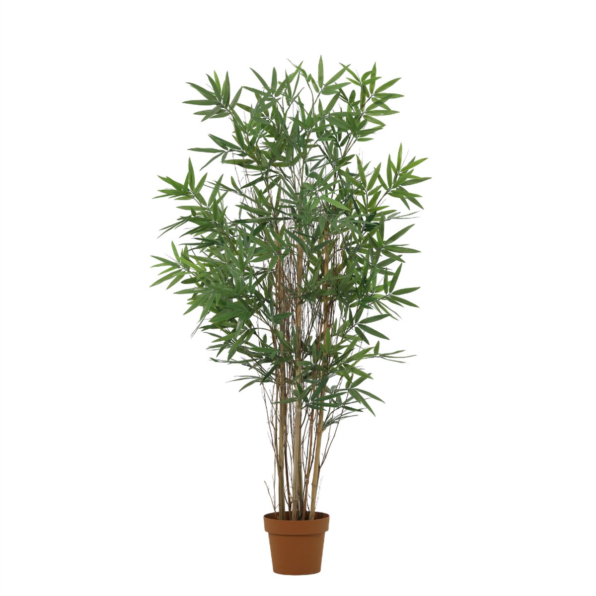 Trendyplants - Kunst Bamboe - Bamboeplant - Kunstplant - Hoogte 144cm - Potmaat Ø30cm