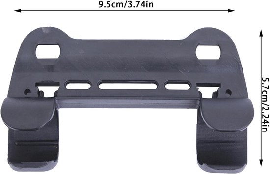 Fietspomphouder - Pompbevestiging Fiets - Fietsen Onderweg - ABS Materiaal - 95 x 57 cm - Zwart — afbeelding 5