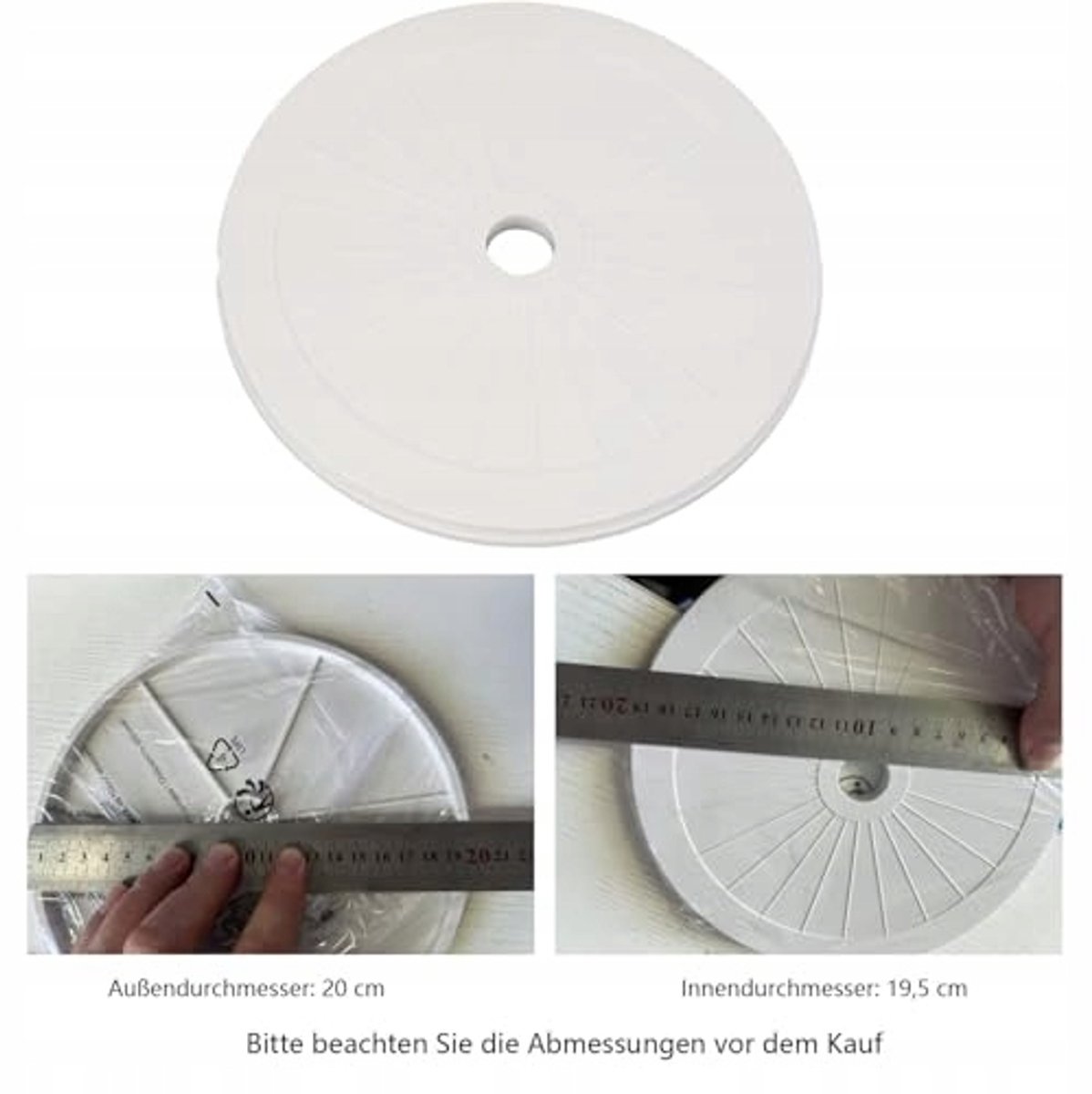 Deksel Skimmer Zwembad Rond Kunststof 20 cm