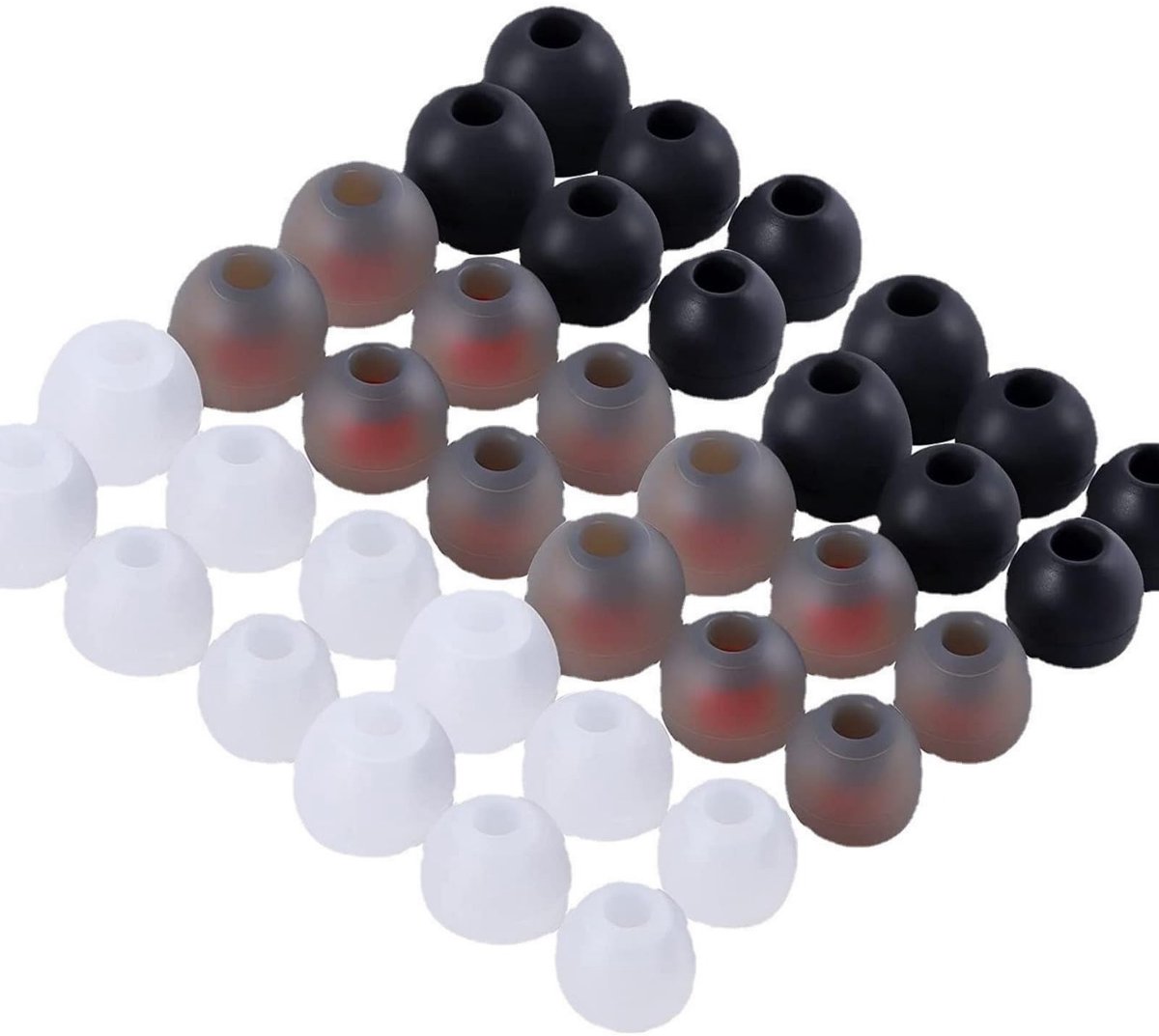 Dailygoods- Oorkussens Siliconen - Vervangend - 36 Stuks - 3 Maten - Medische Kwaliteit - Comfortabel en Duurzaam - Oordopjes