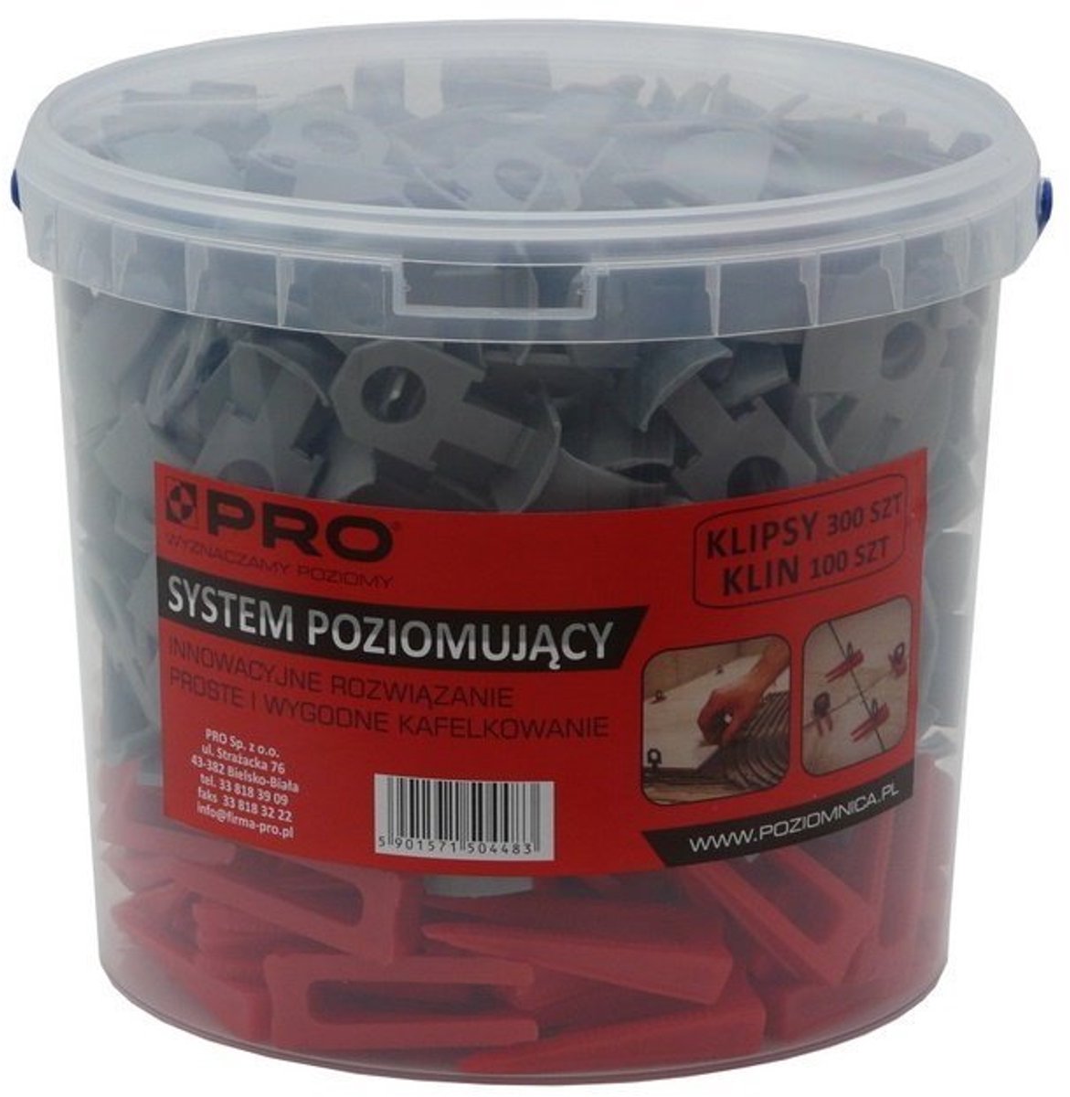 PRO Tegel Leveling Systeem: 300 Clips & 100 Wiggen