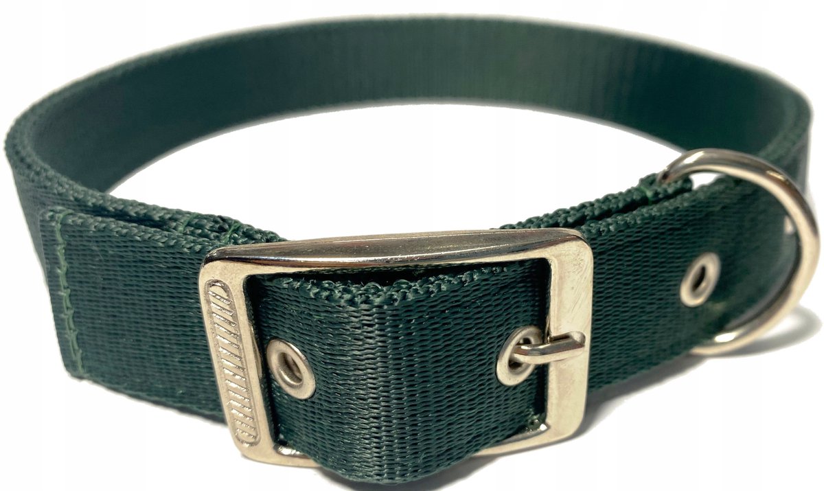 Verstelbare Hondenlijn 120-200cm, 30mm Breed, Donkergroen