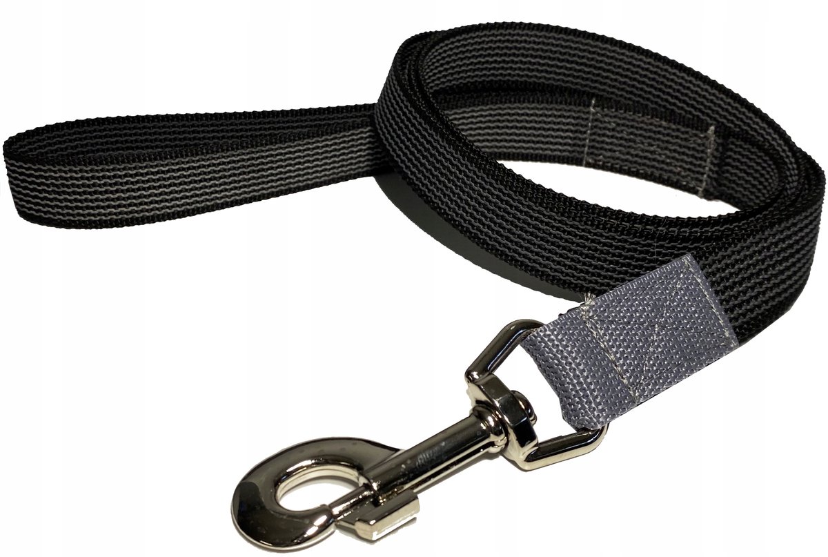 Sterke Hondenlijn met Rubberen Band - 1.5m x 25mm