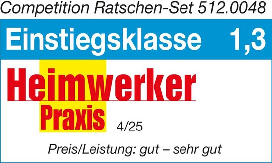 KS Tools COMPETITION 1/4 Steckschlüssel-Satz, 48-tlg 512.0048 Dopsleutelset