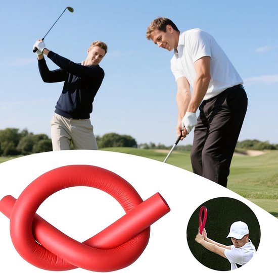 Golf Trainer - Houding Corrector - Swing Verbetering - Spiergeheugen Builder - 88 cm - Rood — afbeelding 5