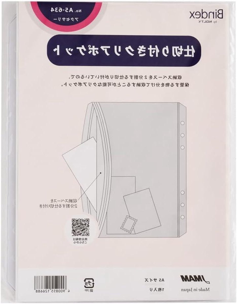 Organizer Vulling - Persoonlijke Planner - Papier Organiseren - Zijdelingse Lader - A5 Formaat - Transparant