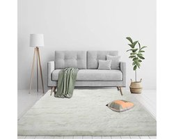 Rug Children's Room 70 x 110 cm, Polypropylene Long Pile Shaggy, Various Sizes and Colours, Weatherproof Bedroom, Children's Room Carpet for Bedroom, Bedrug, Off-White